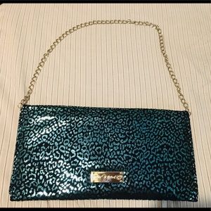 Betsey Johnson Metallic Handbag/Clutch